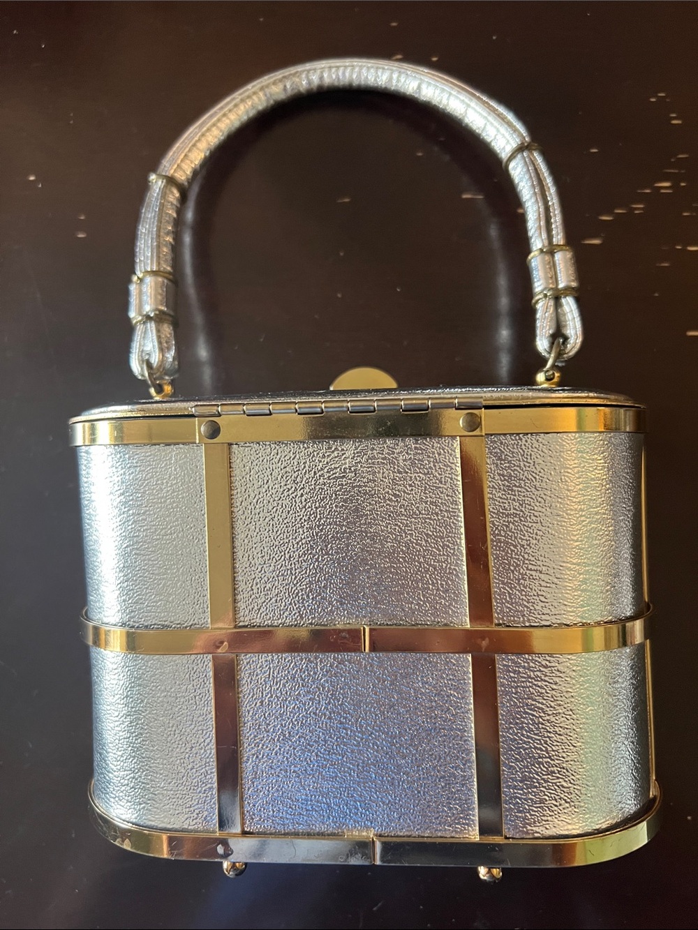 Etra Vintage 1950s Faux Leather Box Bag - Picture 4 of 5